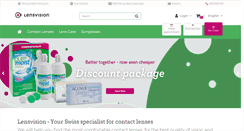 Desktop Screenshot of lensvision.ch